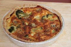 Homemade fresh Broccoli and Stilton Quiche