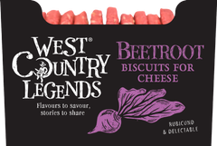 West Country Legends Beetroot Biscuits for Cheese