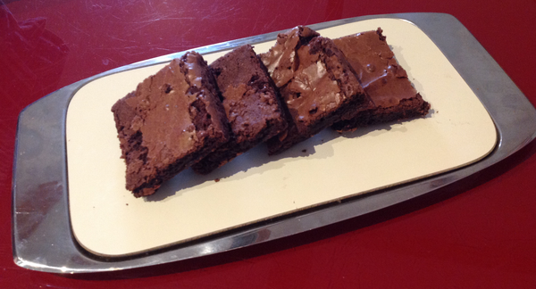 Our gorgeous gooey chocolate brownies
