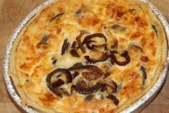 Caramelised Red Onion and Cheddar Quiche