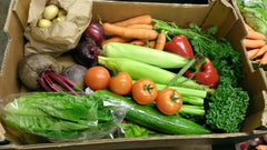 Our salad box, packed with fresh British salad