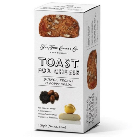 Toast for Cheese Quince, Pecan and Poppy Seeds