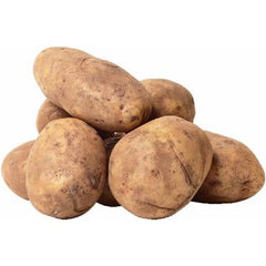 A small bag of fresh local potatoes